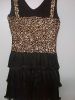 Adult Female Costumes to Hire - Gatsby - Gold sequin with black frill dress